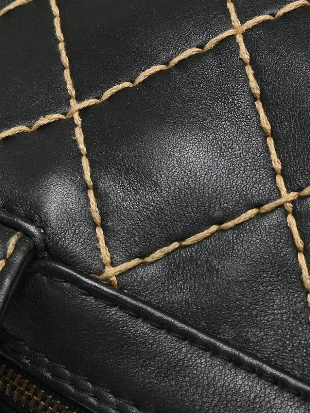 Chanel Black Calfskin Wild Stitch Handbag